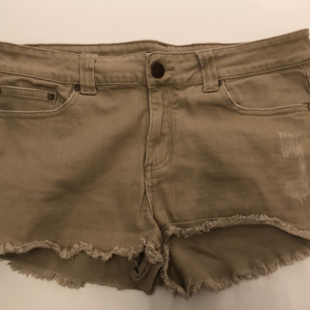 Light Brown Short Shorts (Tan)